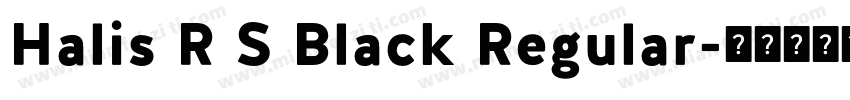 Halis R S Black Regular字体转换